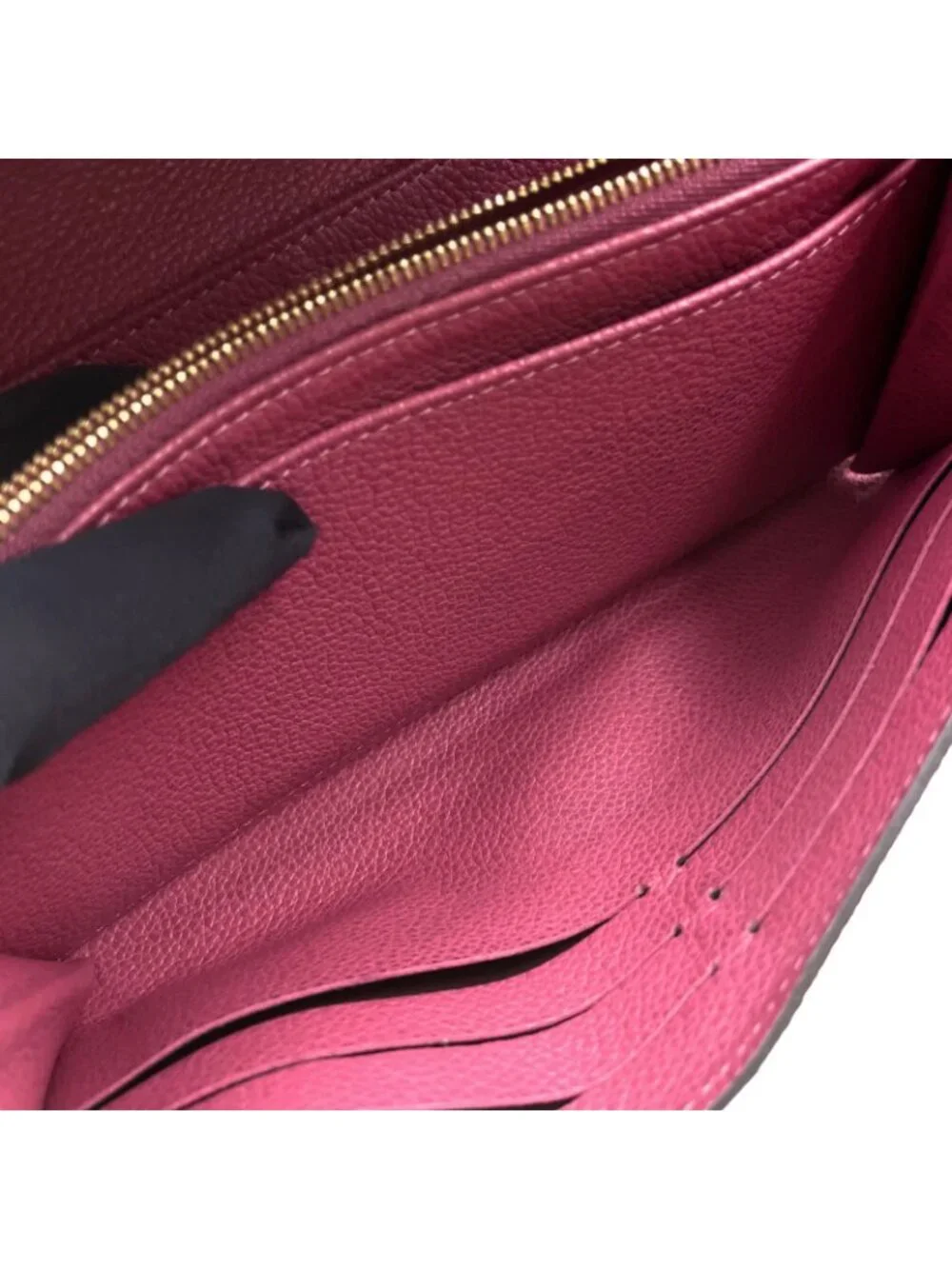 Louis Vuitton Portefeuille Sarah Monogram Empreinte Leather Pink Wallet Gold